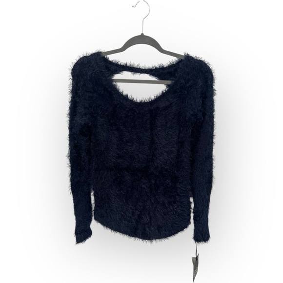Chaser Fuzzy Navy Sweater - Picture 1 of 3